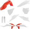 Acerbis Complete Plastic Fender Body Kit White Orange