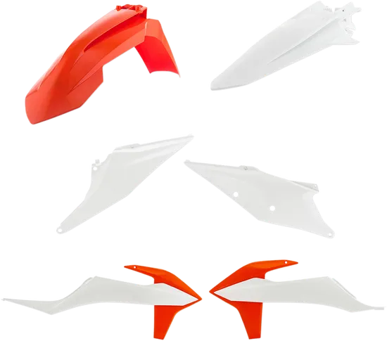 Acerbis Plastic Fender Body Kit Orange White