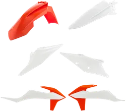 Acerbis Plastic Fender Body Kit Orange White
