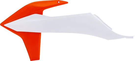 Acerbis Left Right Radiator Shrouds Orange 16 White 20