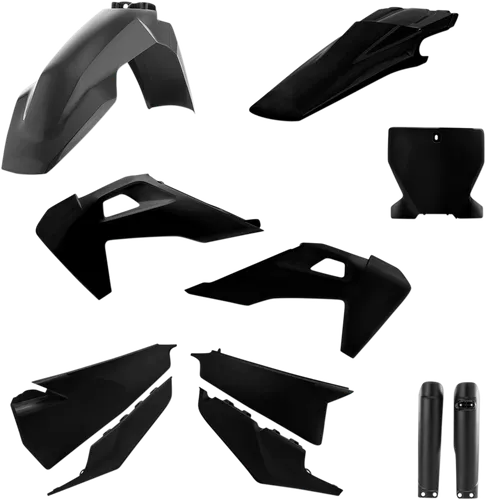 Acerbis Complete Plastic Fender Body Kit Black