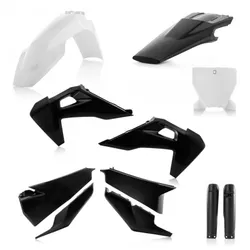 Acerbis Complete Plastic Fender Body Kit White Black