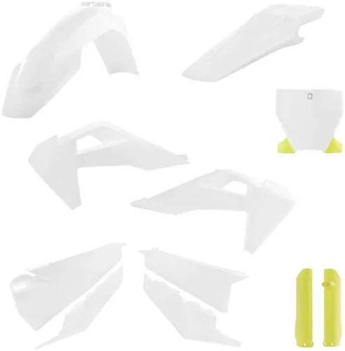 Acerbis Complete Plastic Fender Body Kit White/Yellow