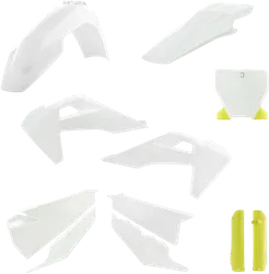 Acerbis Complete Plastic Fender Body Kit White Yellow