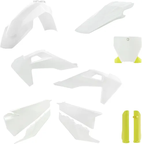 Acerbis Complete Plastic Fender Body Kit OE White/Yellow