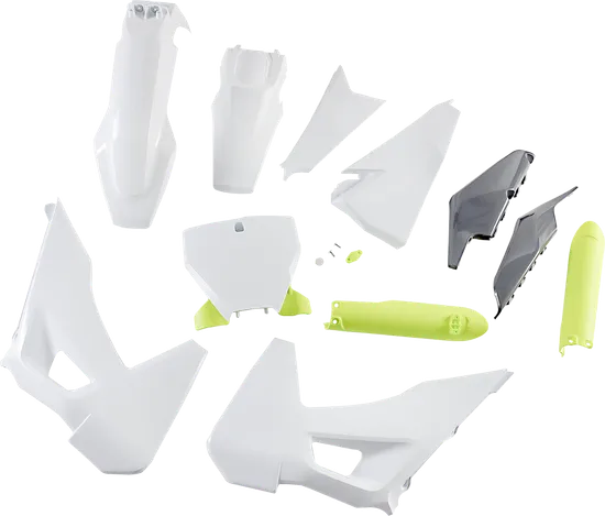 Acerbis Complete Plastic Fender Body Kit OE White/Yellow