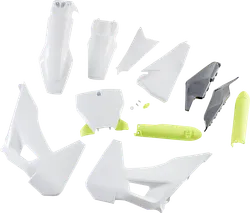 Acerbis Complete Plastic Fender Body Kit OE White/Yellow