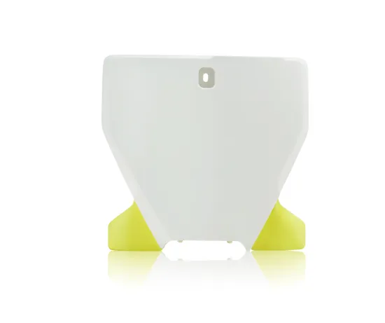 Acerbis White Yellow Front Number Plate