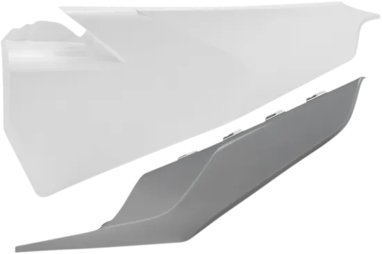 Acerbis Plastic Side Panels White Gray