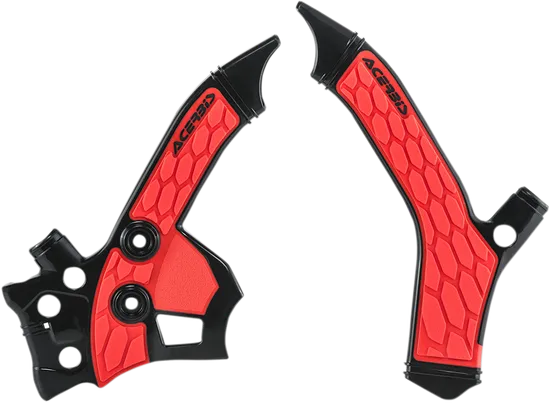 ACERBIS X Grip Frame Guards Black Red