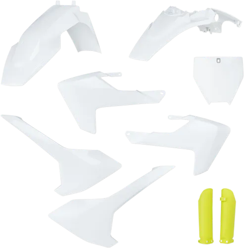 Acerbis Complete Plastic Fender Body Kit OE White/Yellow