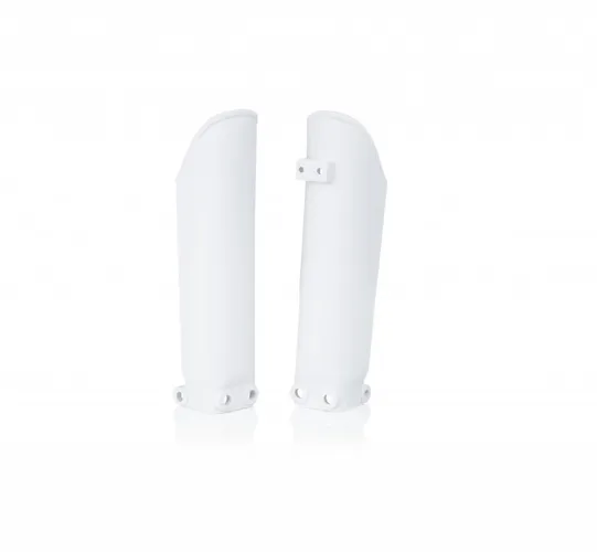 Acerbis White Lower Fork Cover Protector Guard Set 2