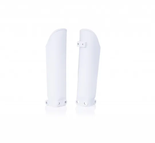 Acerbis White 20 Lower Fork Cover Protector Guard Set 2