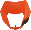Acerbis Front Headlight Shell Cover Orange