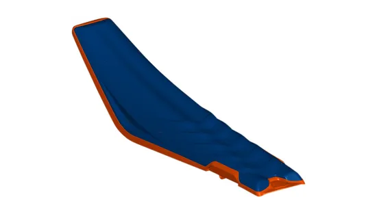 Acerbis Single Piece X-Seat Blue Orange