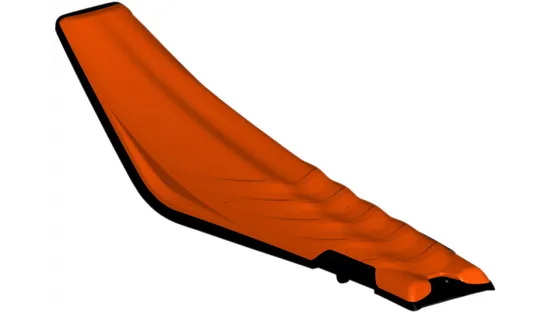 Acerbis Single Piece X-Seat Air Orange Black Washable