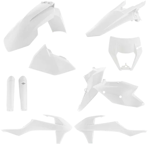 Acerbis Complete Plastic Fender Body Kit White