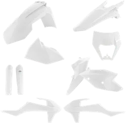 Acerbis Complete Plastic Fender Body Kit White