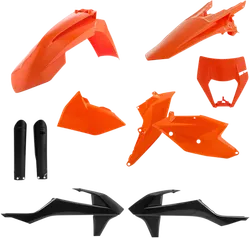 Acerbis Complete Plastic Fender Body Kit OE Orange/Black