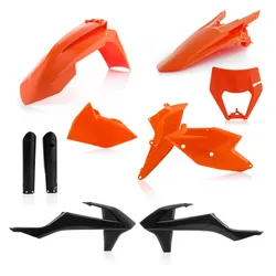 Acerbis Complete Plastic Fender Body Kit OE Orange/Black