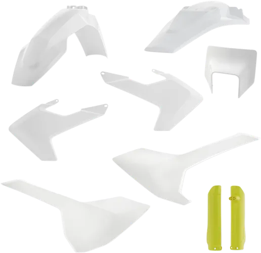 Acerbis Complete Plastic Fender Body Kit OE White/Yellow