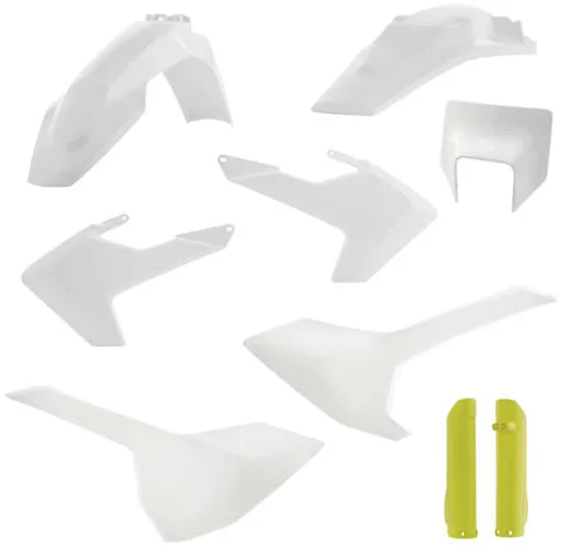 Acerbis Complete Plastic Fender Body Kit OE White/Yellow