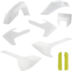 Acerbis Complete Plastic Fender Body Kit OE White/Yellow
