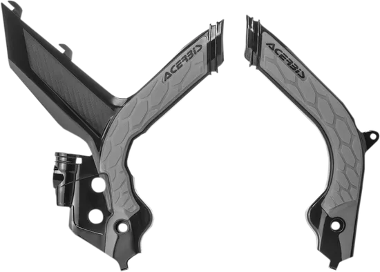 Acerbis X Grip Frame Guards Black Silver