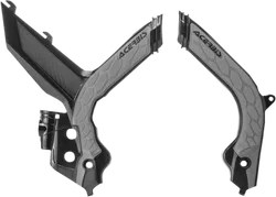 Acerbis X Grip Frame Guards Black Silver