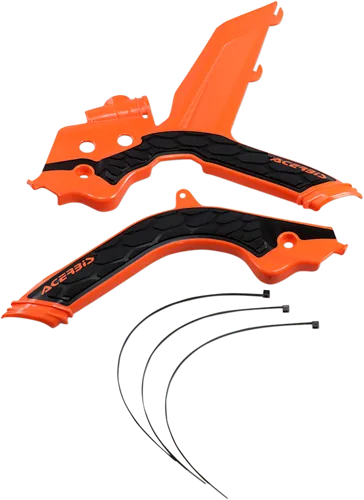 ACERBIS X Grip Frame Guards Orange Black