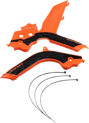 ACERBIS X Grip Frame Guards Orange Black