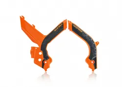 ACERBIS X Grip Frame Guards Orange Black