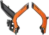ACERBIS X Grip Frame Guards Black Orange