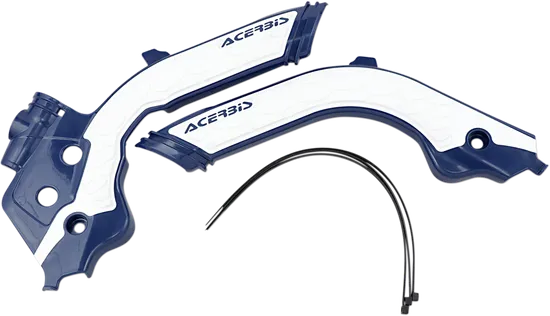 ACERBIS X Grip Frame Guards Blue White