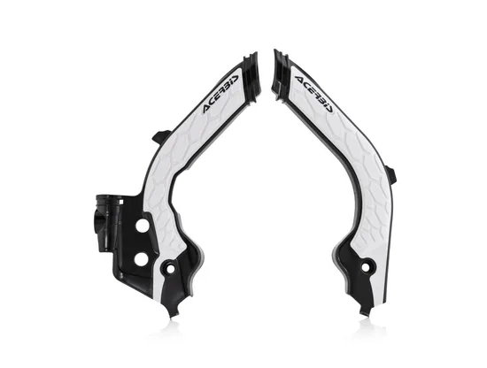 ACERBIS X Grip Frame Guards Black White
