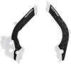 ACERBIS X Grip Frame Guards White Black