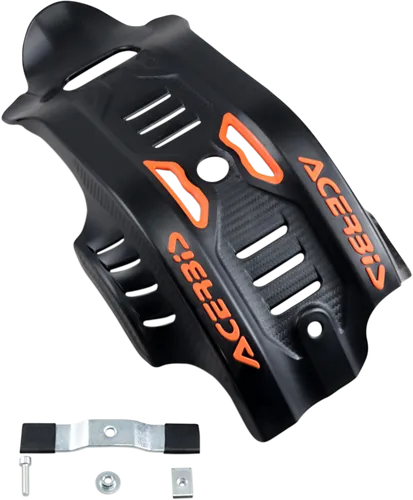 Acerbis Polypropylene Chassis Belly Skid Plate Black Orange