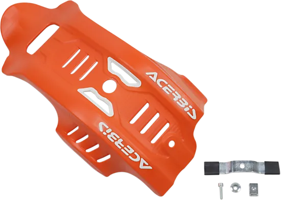 Acerbis Polypropylene Chassis Belly Skid Plate Orange White