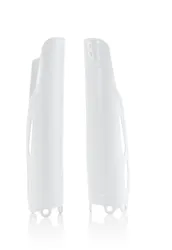 Acerbis White Lower Fork Cover Protector Guard Set