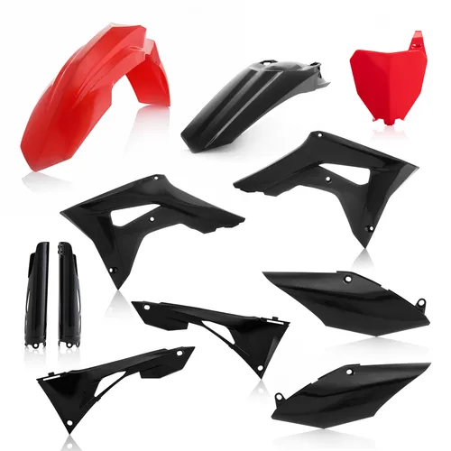 Acerbis Full Plastic Fender Body Kit Red Black 2