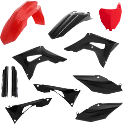 Acerbis Full Plastic Fender Body Kit Red Black