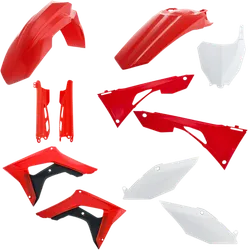 Acerbis Complete Plastic Fender Body Kit Red/White