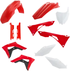 Acerbis Complete Plastic Fender Body Kit OE Red/White