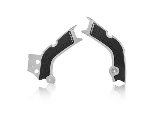 ACERBIS X Grip Frame Guards Silver Black