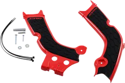 ACERBIS X Grip Frame Guards Black Red
