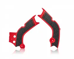 ACERBIS X Grip Frame Guards Black Red