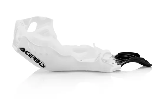 Acerbis Polypropylene Chassis Belly Skid Plate White Black