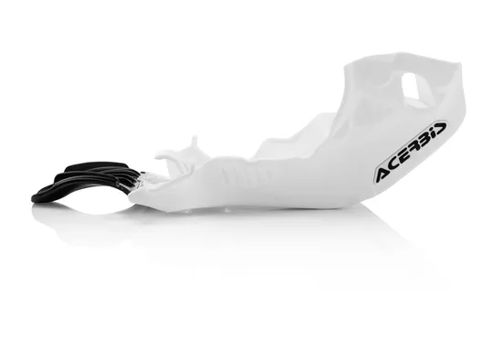 Acerbis Polypropylene Chassis Belly Skid Plate White Black
