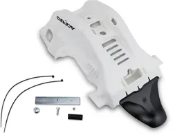 Acerbis Polypropylene Chassis Belly Skid Plate White Black