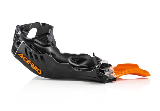 Acerbis Polypropylene Chassis Belly Skid Plate Black Orange